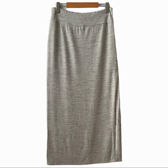 Aritzia Dresses & Skirts - Aritzia WILFRED FREE Light-Gray Pencil Maxi Skirt